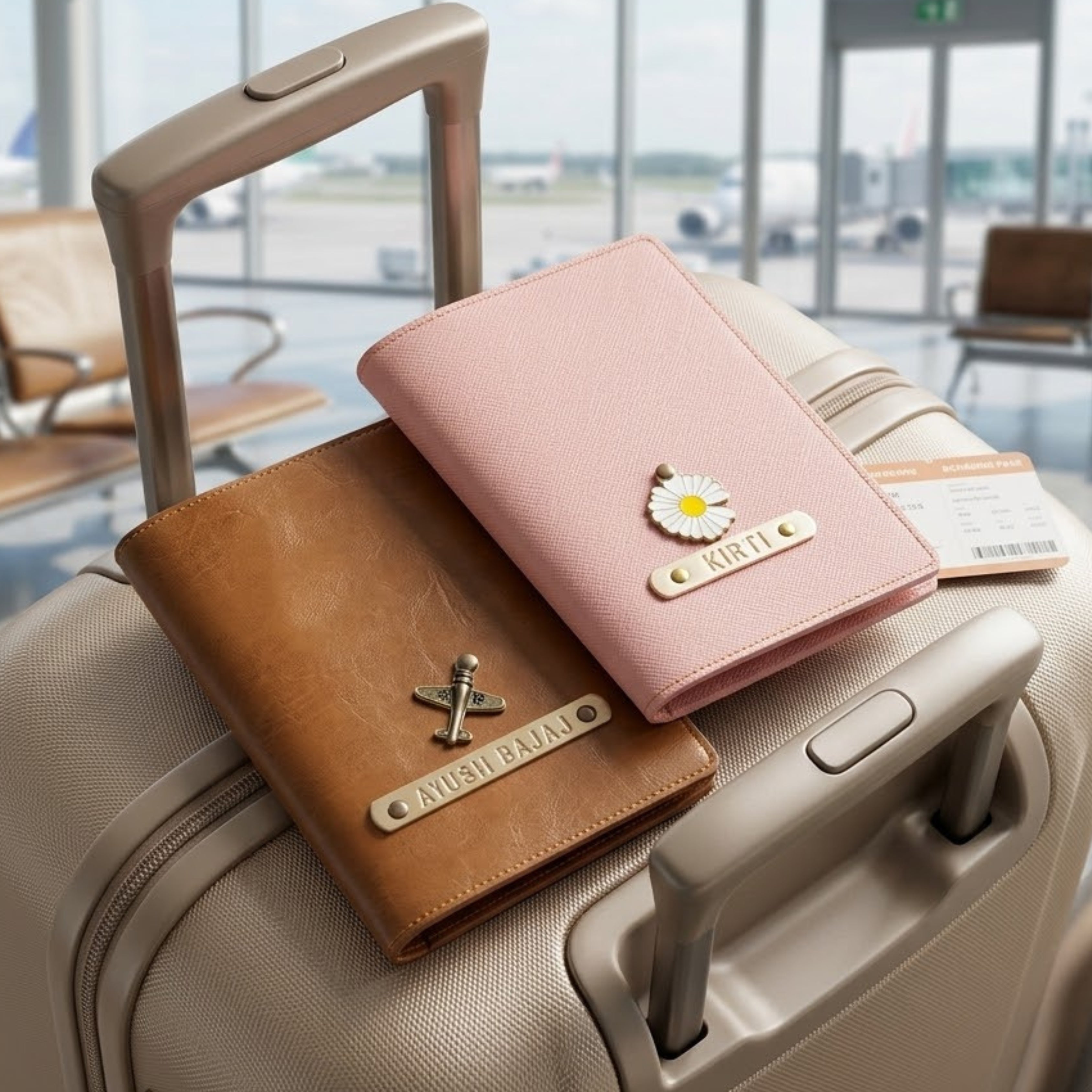 Personalized Couple Passport Cover