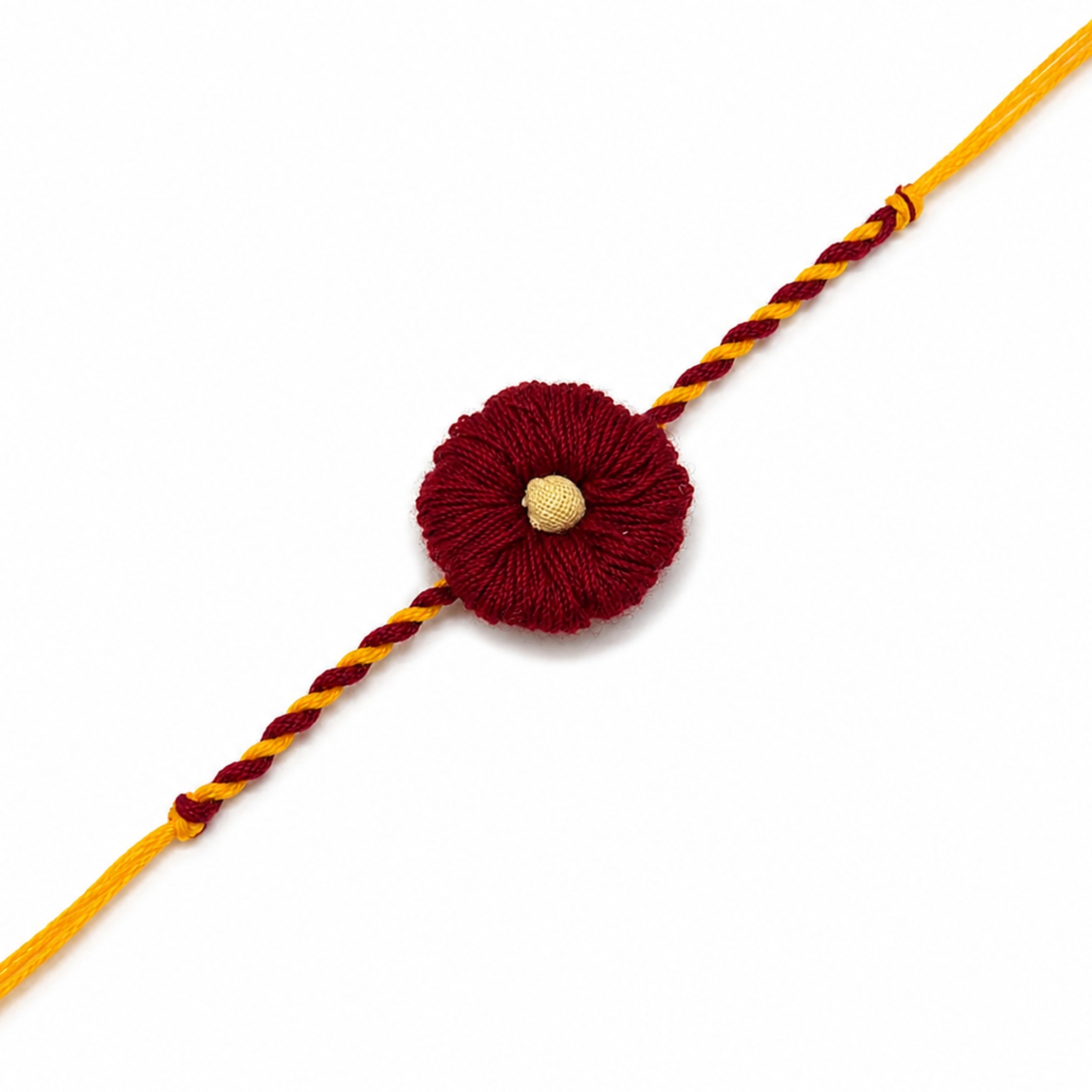 Raksha & Roots - Plantable Seed Rakhi - Red - Ladyfinger Seed