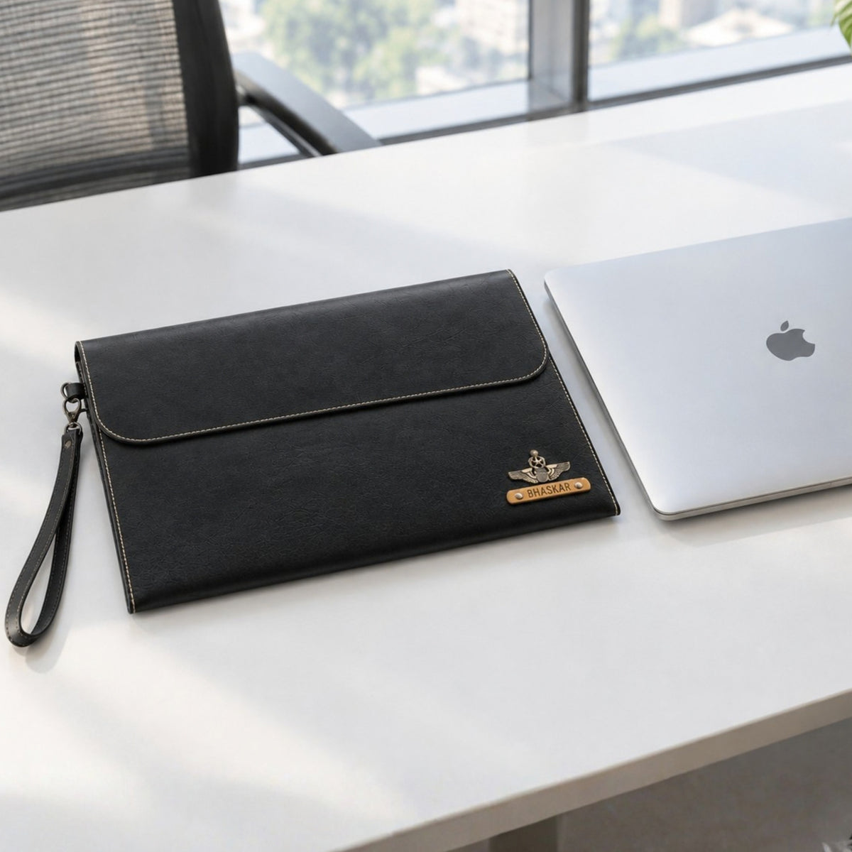 Personalized Laptop/Macbook Sleeve - Black - 13 inches