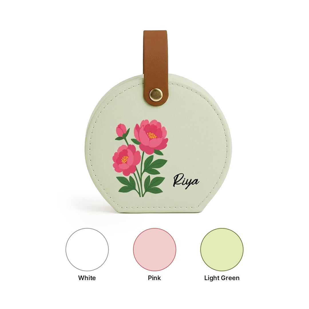 Stella Travel Jewellery Box | Compact & Stylish Organizer- Light Green