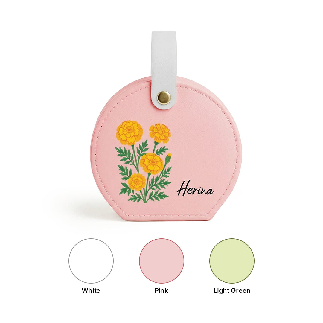 Stella Travel Jewellery Box | Compact & Stylish Organizer- Pink