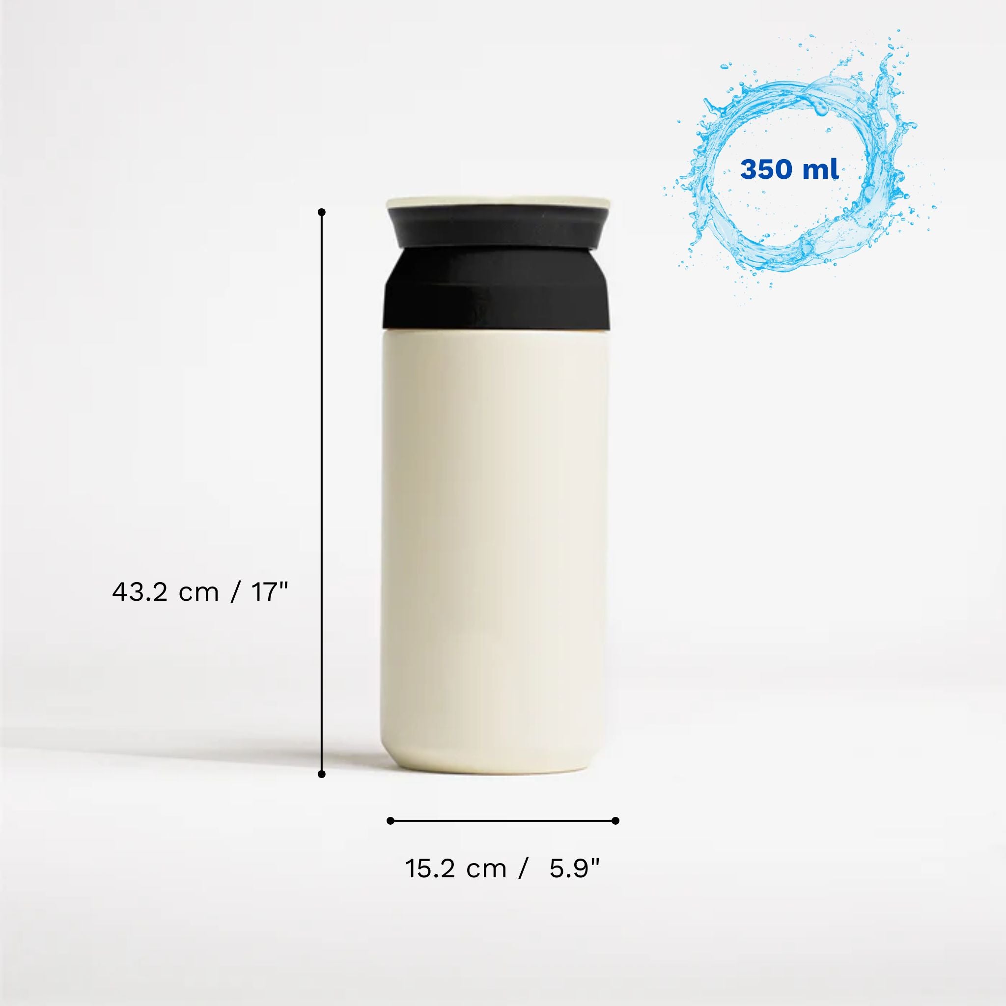 Personalised Insulated Coffee Tumbler- Ivory
