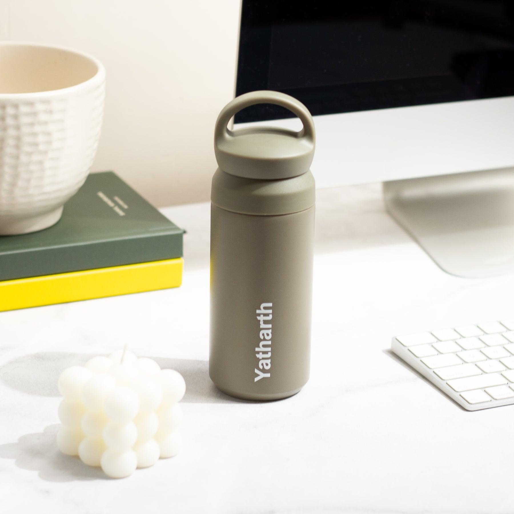 Personalised Insulated Travel Tumbler- Olive