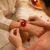 Raksha & Roots - Plantable Seed Rakhi - Red - Ladyfinger Seed