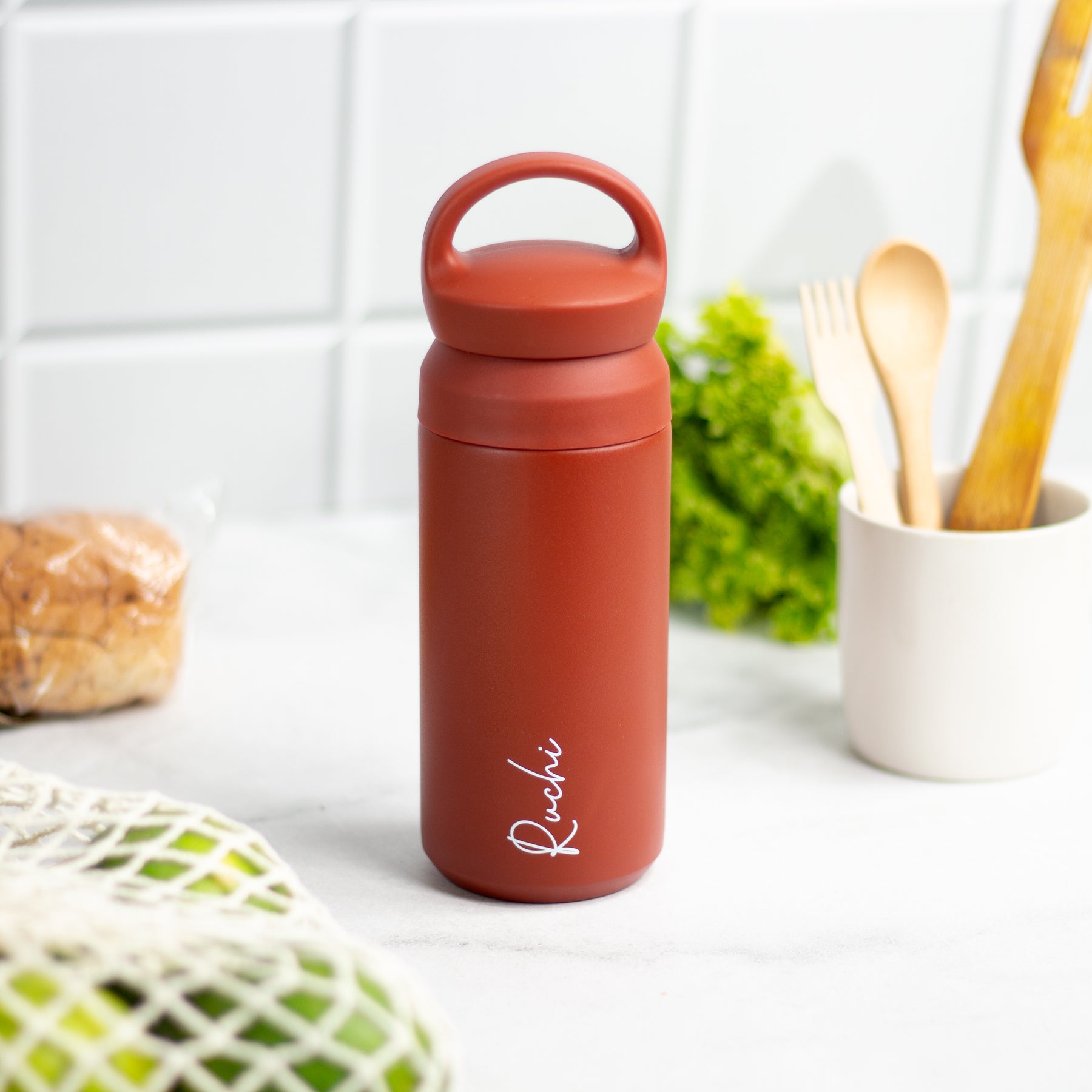 Personalised Insulated Travel Tumbler- Rust
