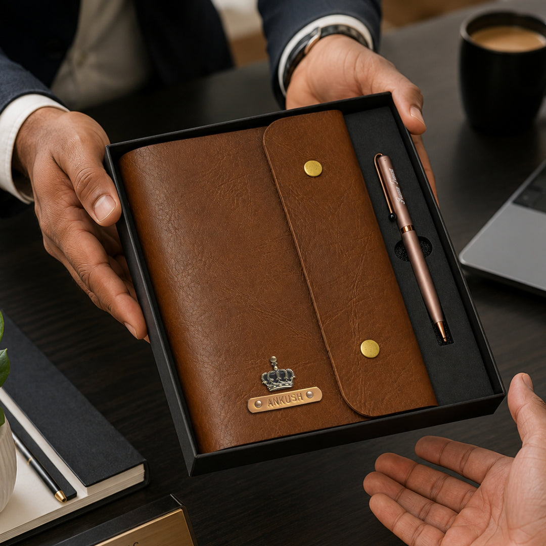 Personalised Work Essentials Duo - Diary & Pen