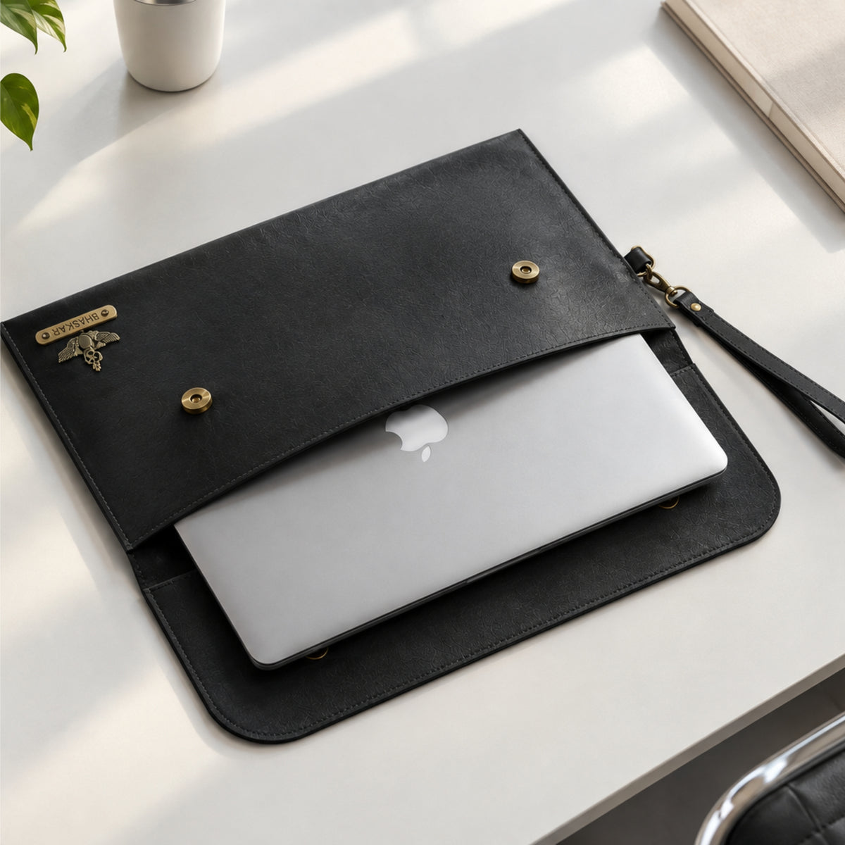 Personalized Laptop/Macbook Sleeve - Black - 13 inches