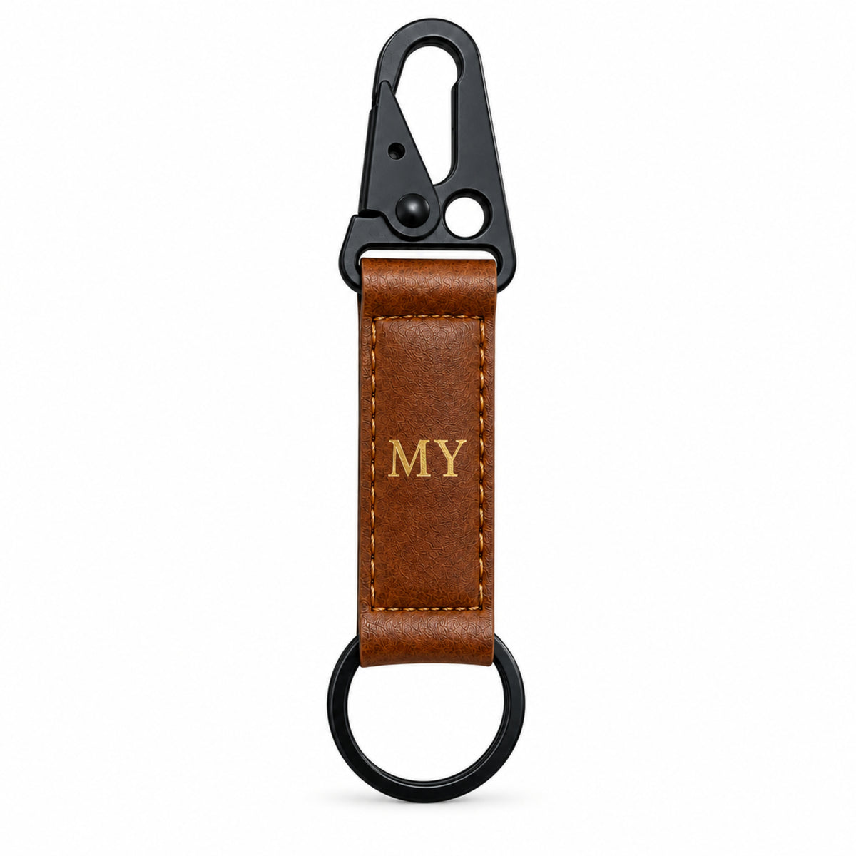 Voyage Personalised Keyring - Tan