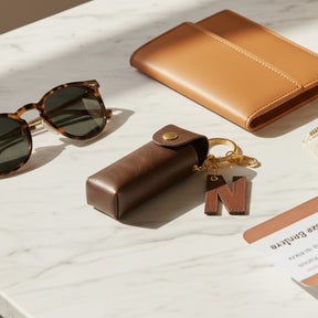 Personalised Lipstick Keychain - Dark Brown