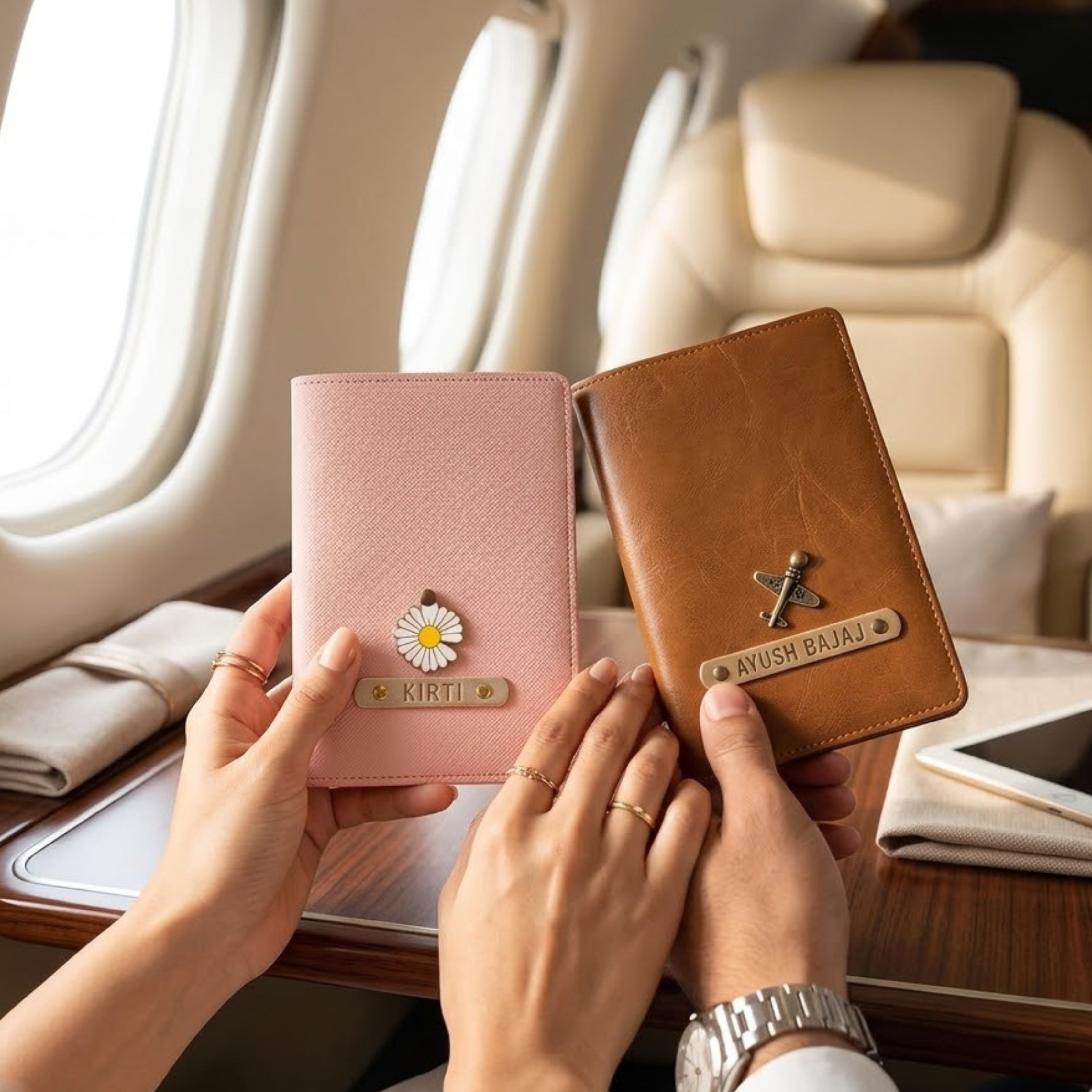 Personalized Couple Passport Cover