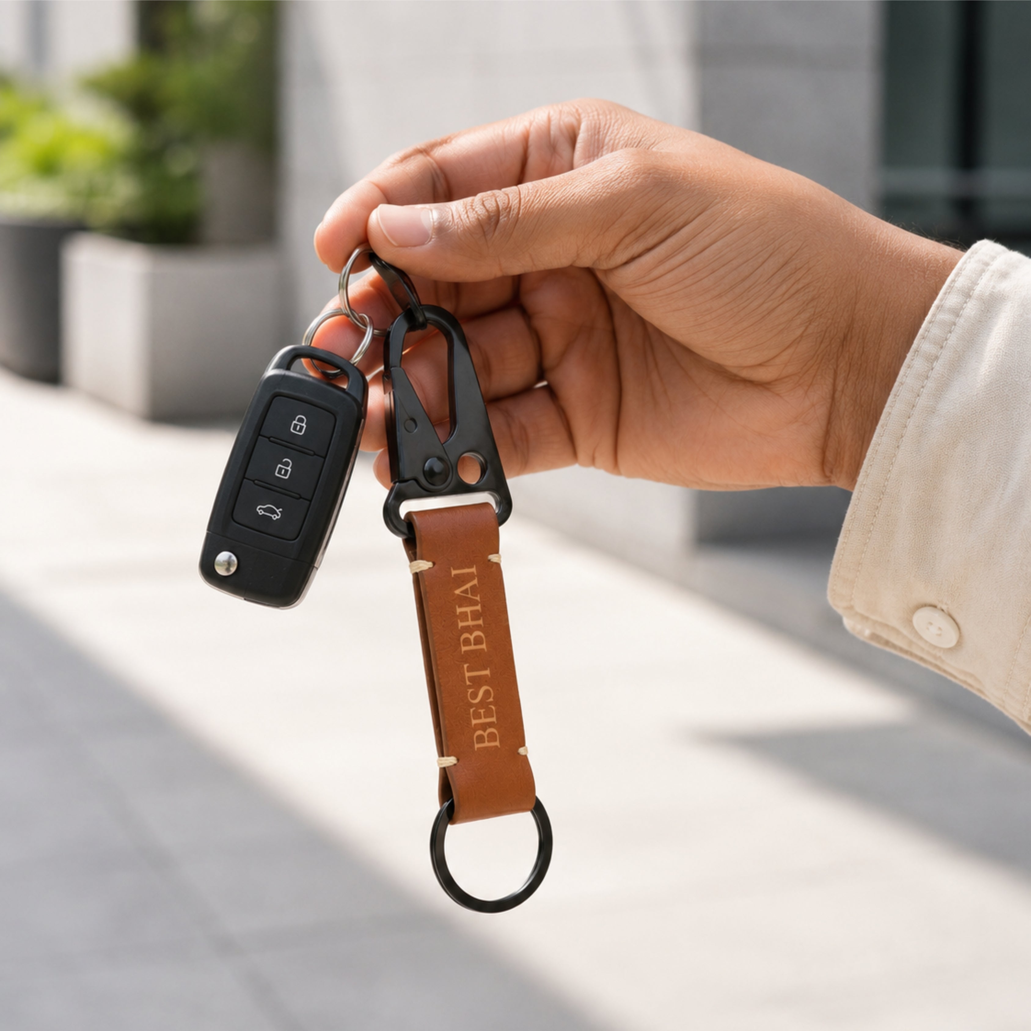 Voyage Personalised Keyring - Best Bhai