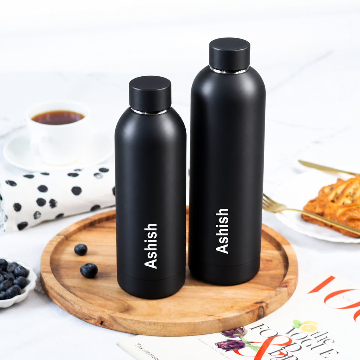 Quench - Personalised Water Bottle - Black