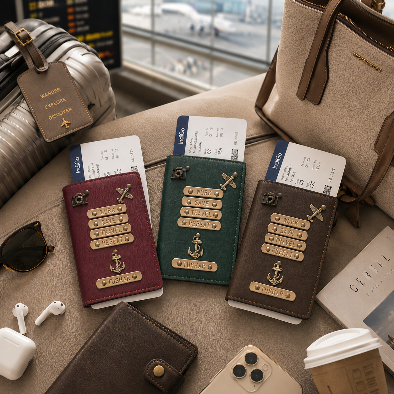 Passport Cover - Work Save Travel Repeat