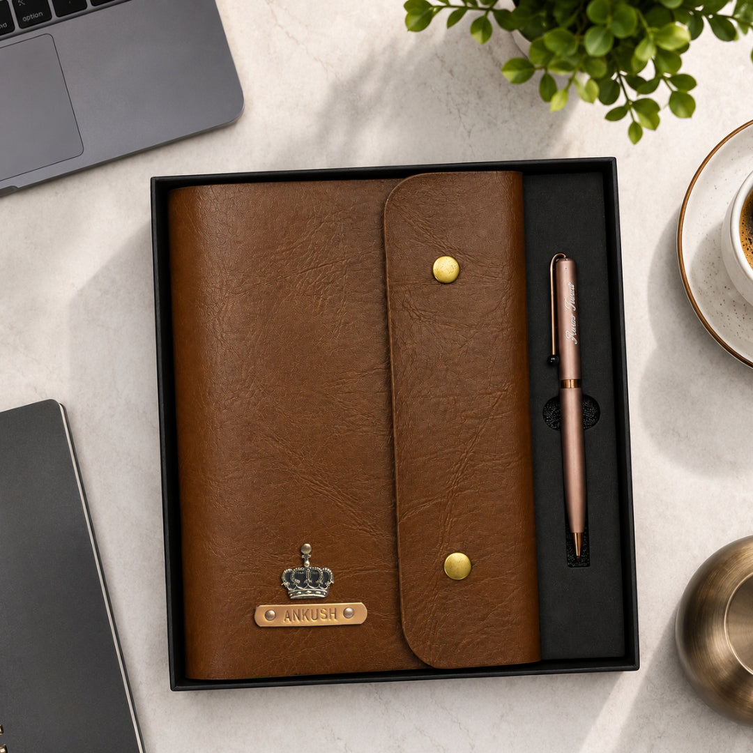 Personalised Work Essentials Duo - Diary & Pen
