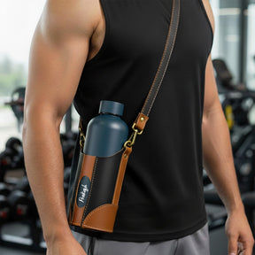 Quench - Everyday Bottle Sling - Tan & Black