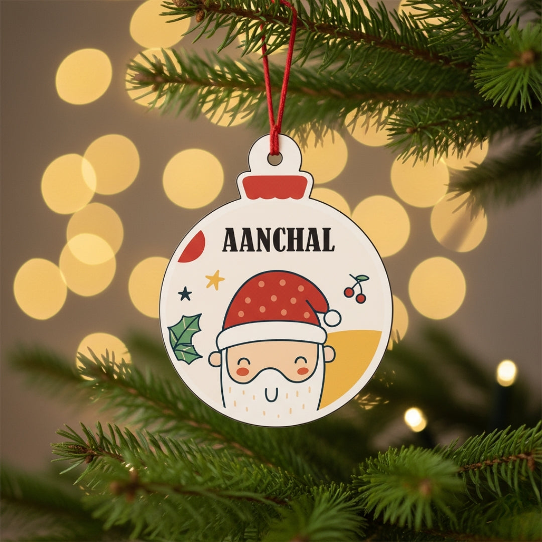 Personalised Christmas Ornament - Merry Santa