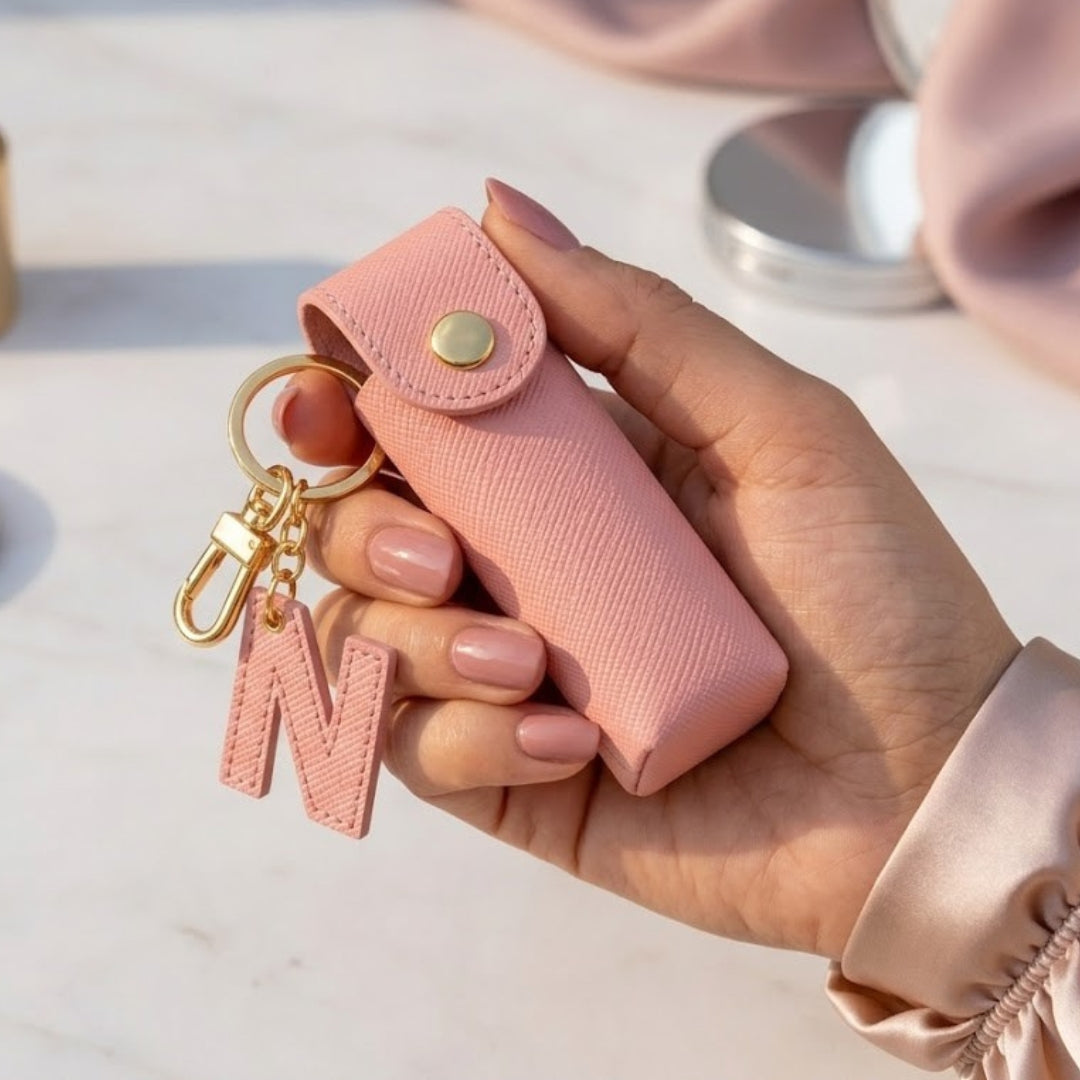 Personalised Lipstick Keychain - Salmon Pink