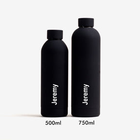 Quench - Personalised Water Bottle - Black