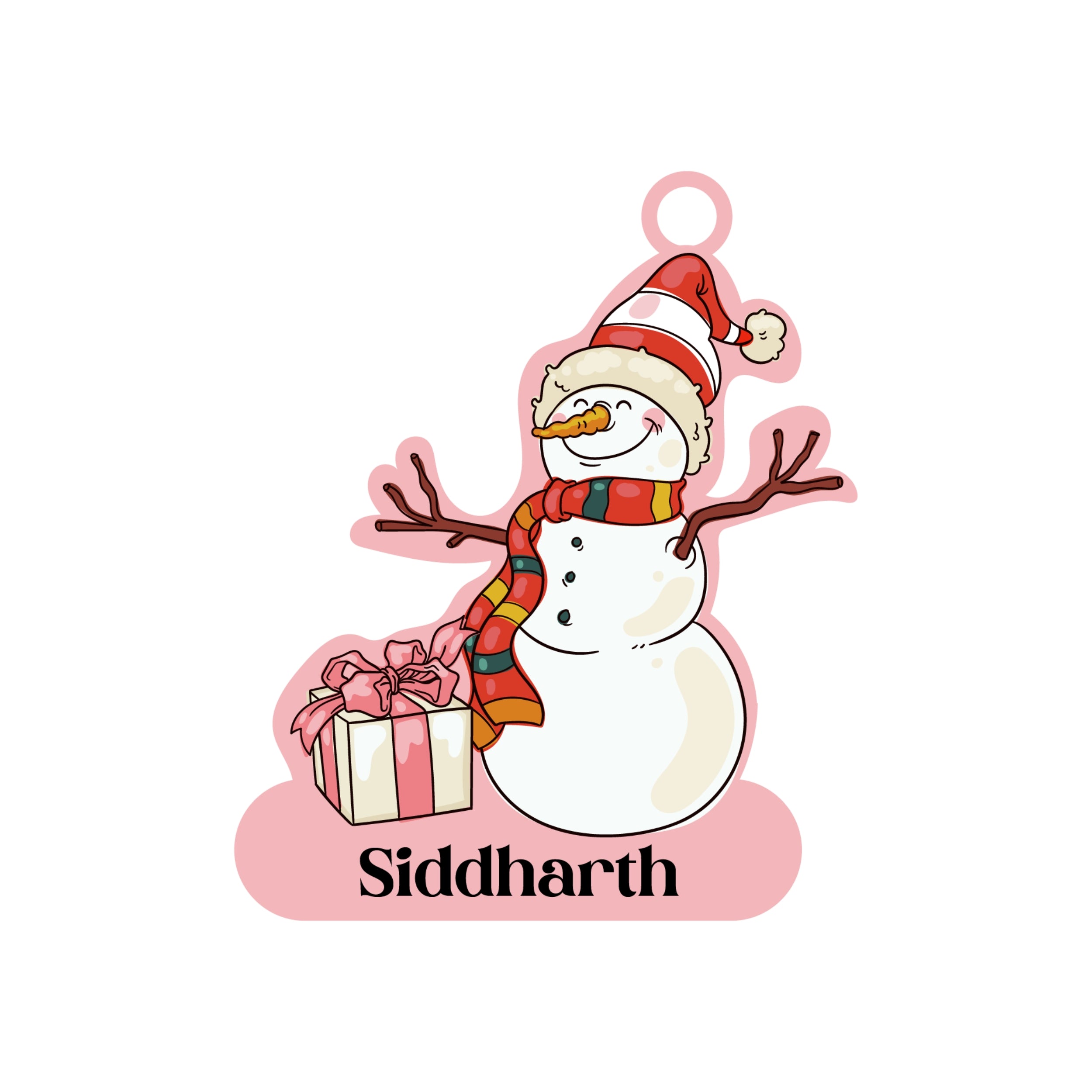 Personalised Christmas Ornament - Snowman