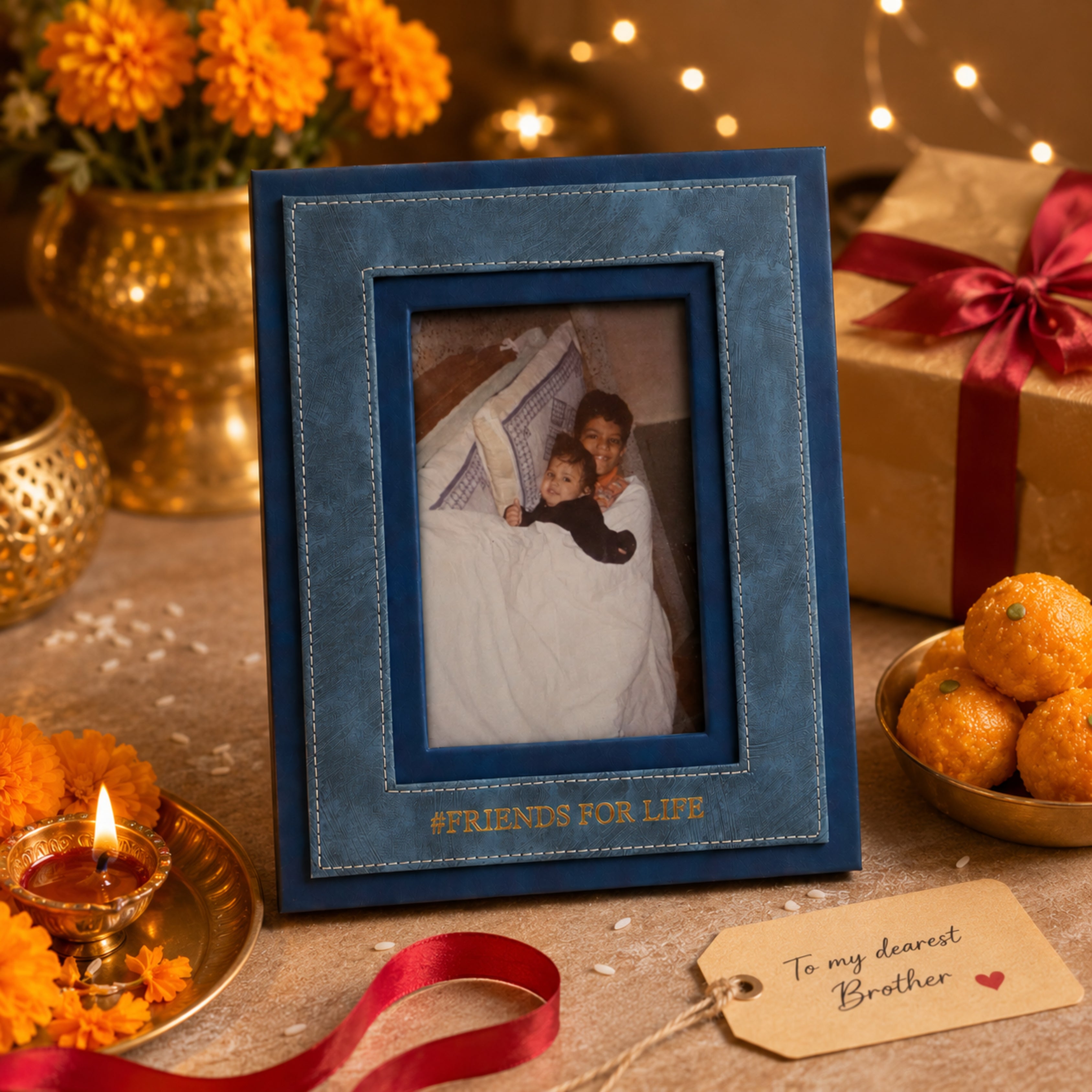 Personalised Photo Frame - Blue