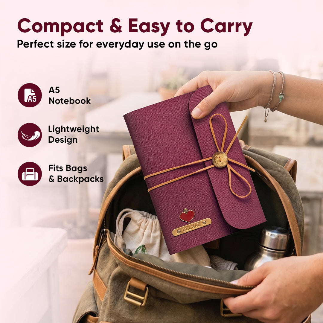 Personalised Thread Diary -  Wine