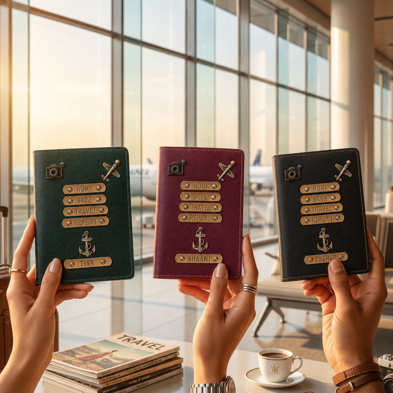 Passport Cover - Work Save Travel Repeat