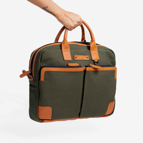 Personalised Urban Laptop Bag - Olive