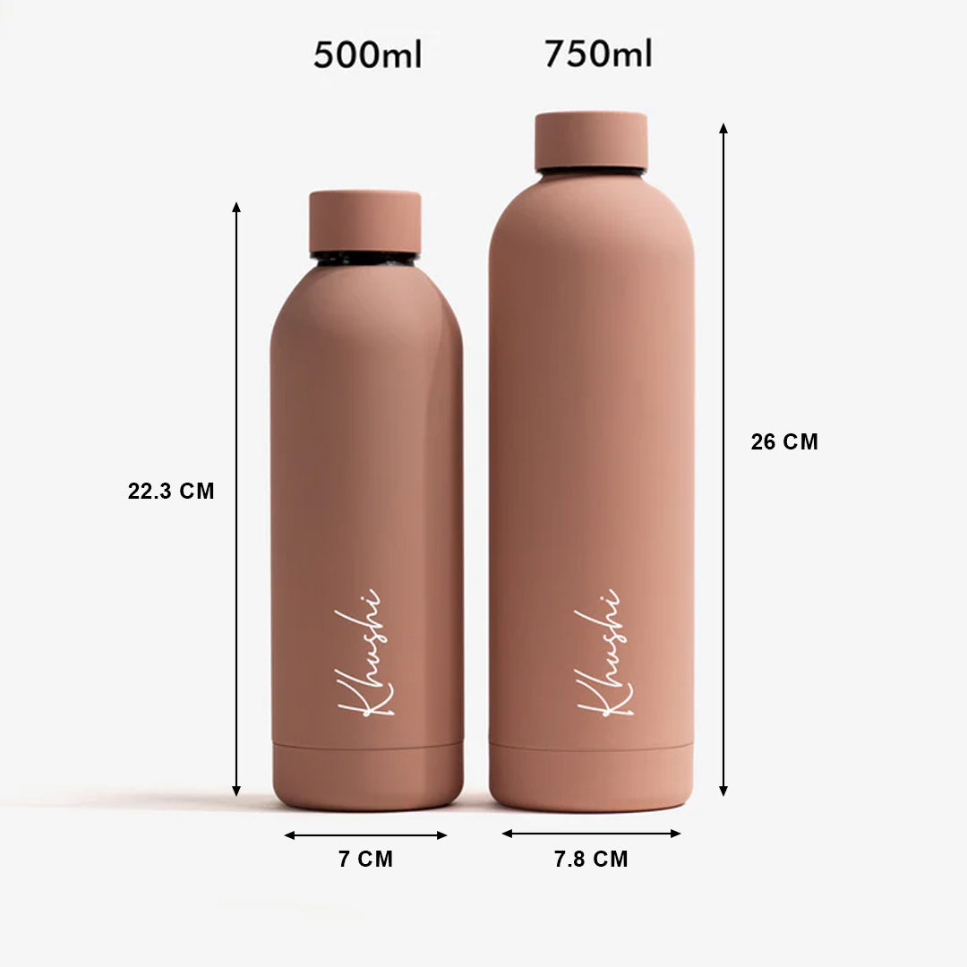 Quench - Personalised Water Bottle - Warm Peach
