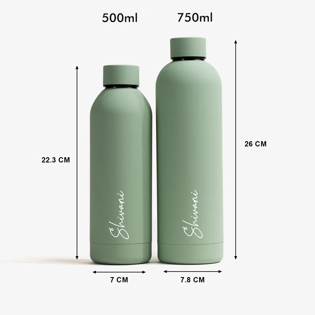 Quench - Personalised Water Bottle - Sage Green