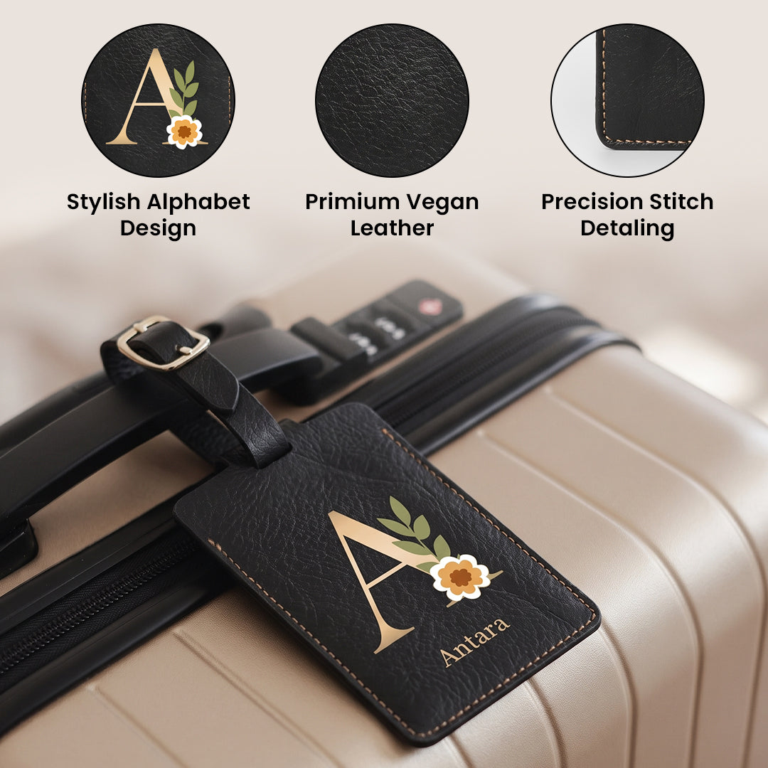 Personalised Luggage/Baggage Tag - Blossom