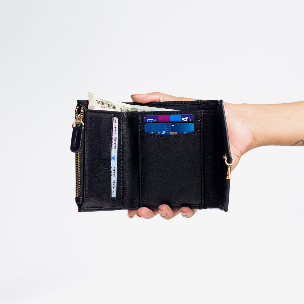 Women's Mini Wallet- Black