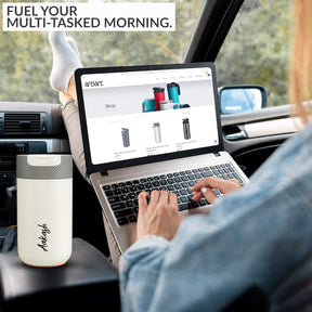 Never-Spill Suction Tumbler- Off White
