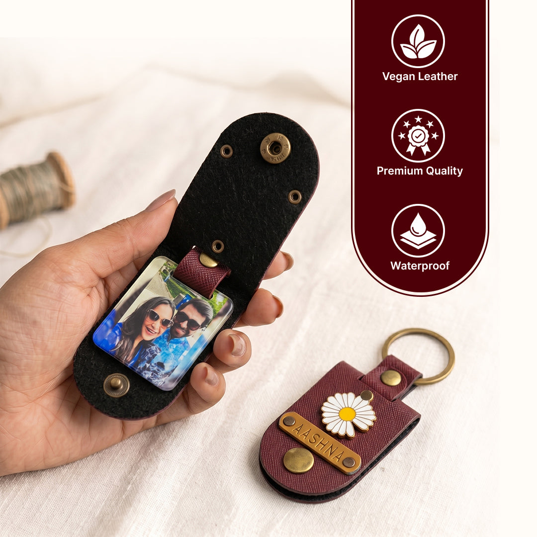 Personalised Photo Keychain - Wine