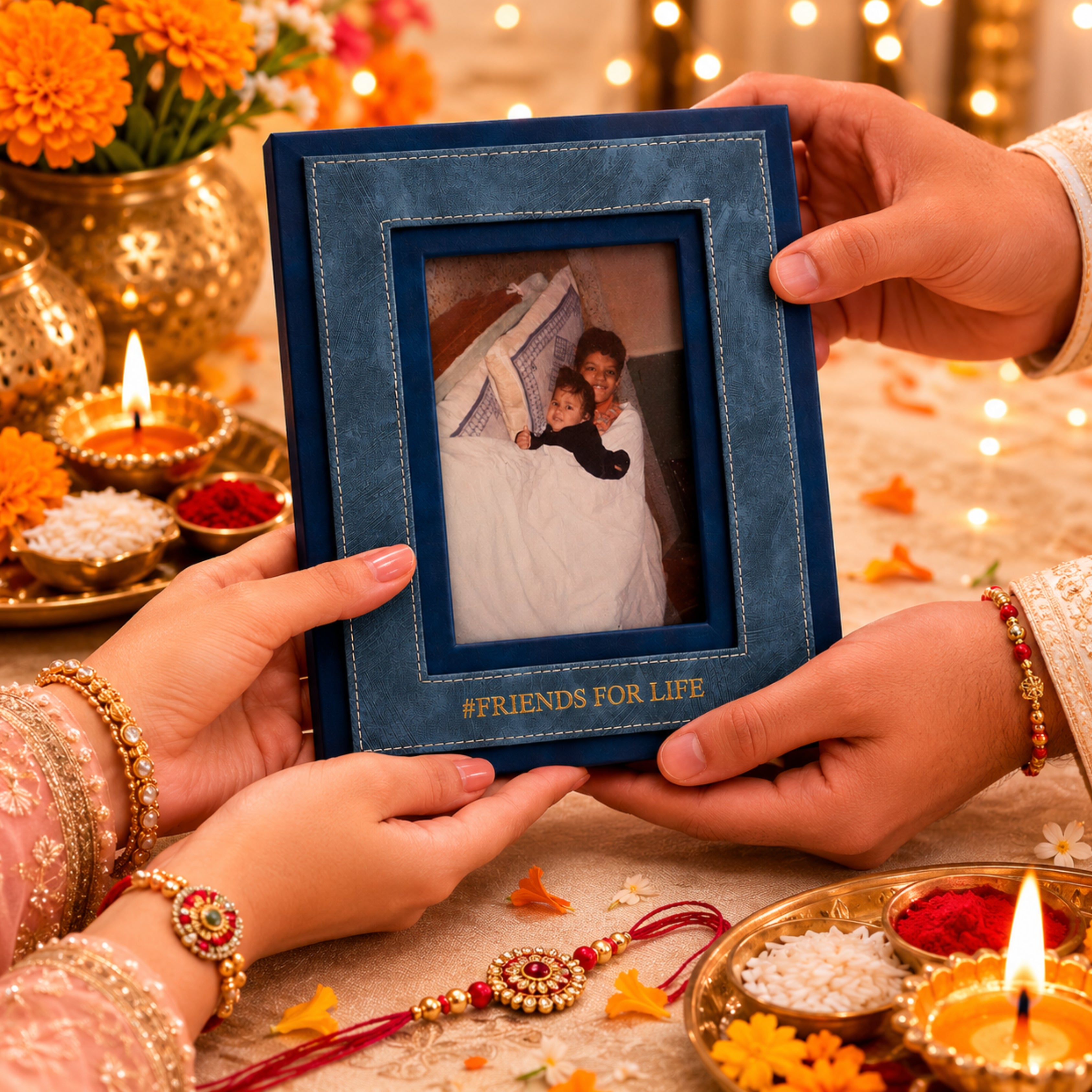 Personalised Photo Frame - Blue