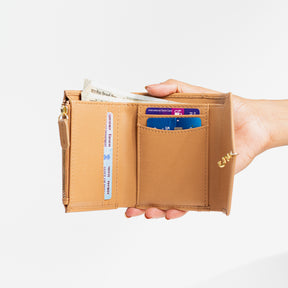 Women's Mini Wallet- Beige