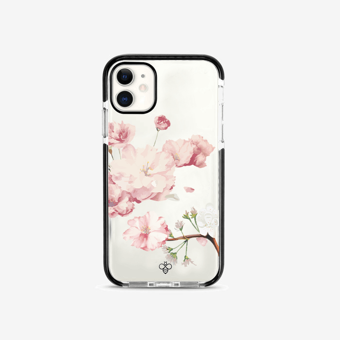 Personalised Silicone iPhone Cover - Peony