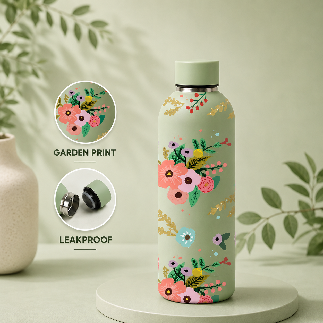 Quench - Insulated Water Bottle - Gardenia