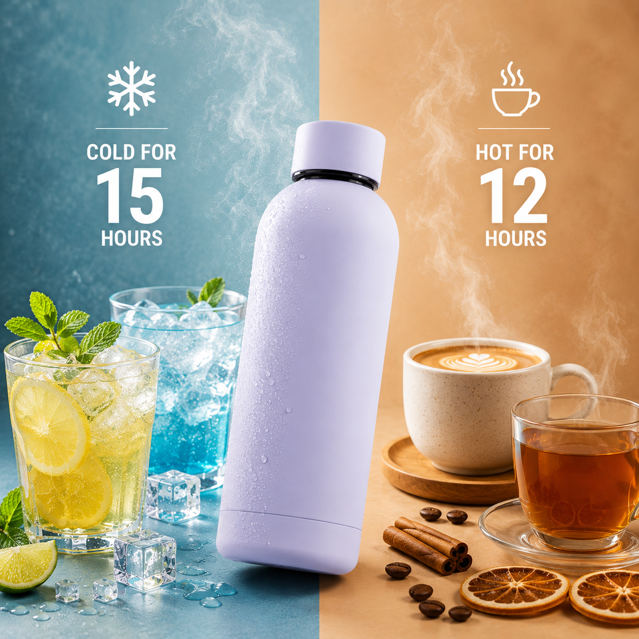 Quench - Personalised Water Bottle - Lilac