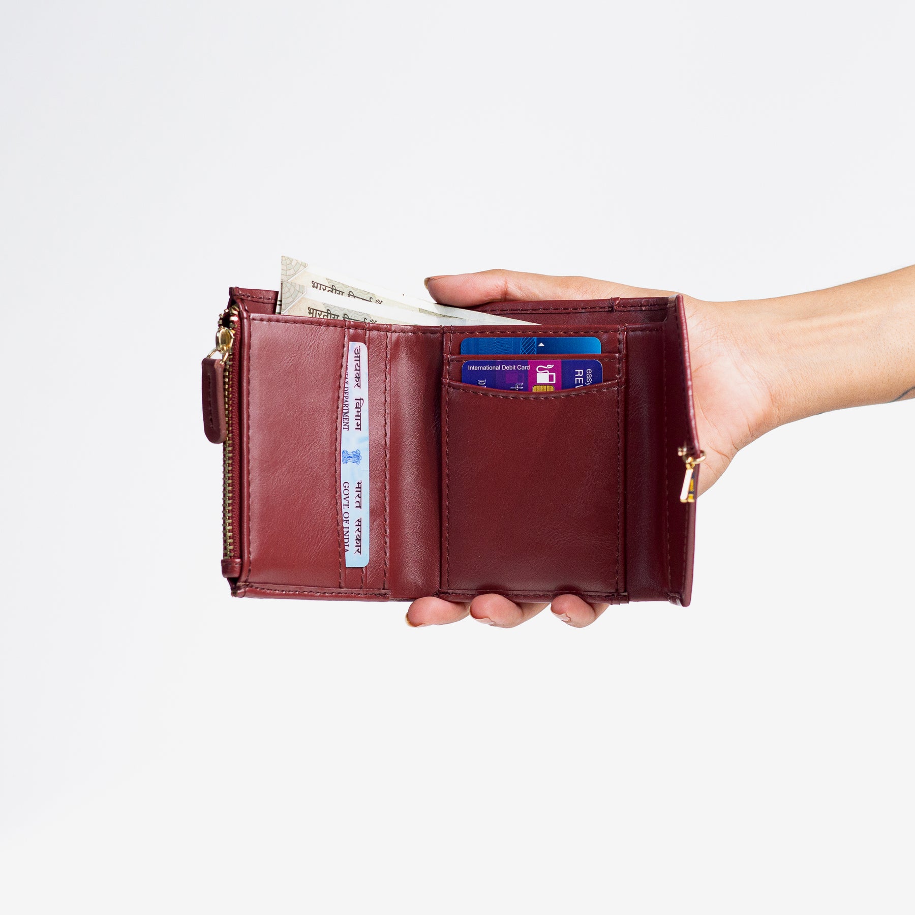 Women's Mini Wallet- Maroon