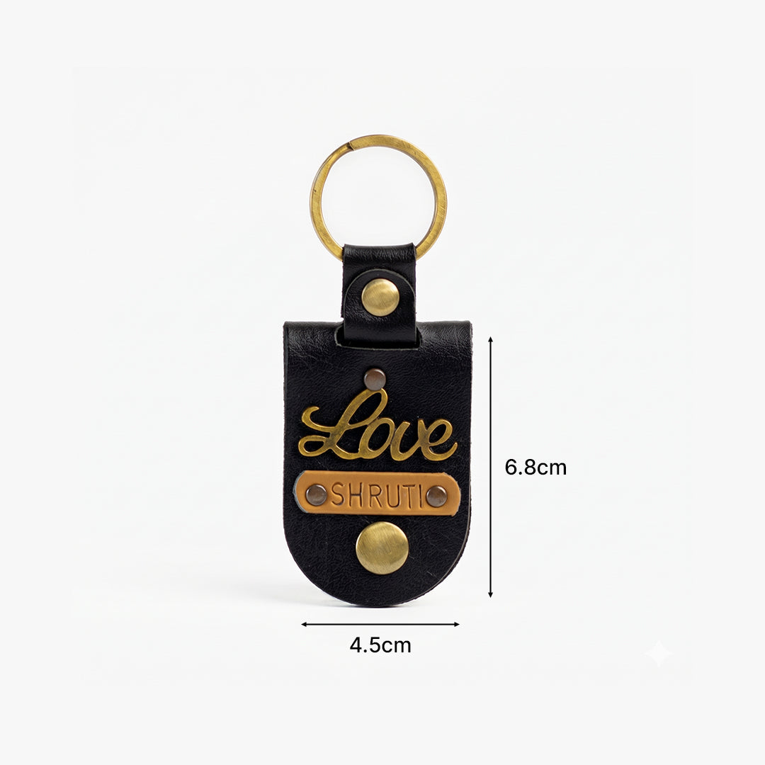 Personalised Photo Keychain - Black