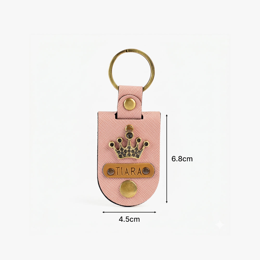 Personalised Photo Keychain - Salmon Pink