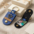 Personalised Photo Keychain - Dark Blue