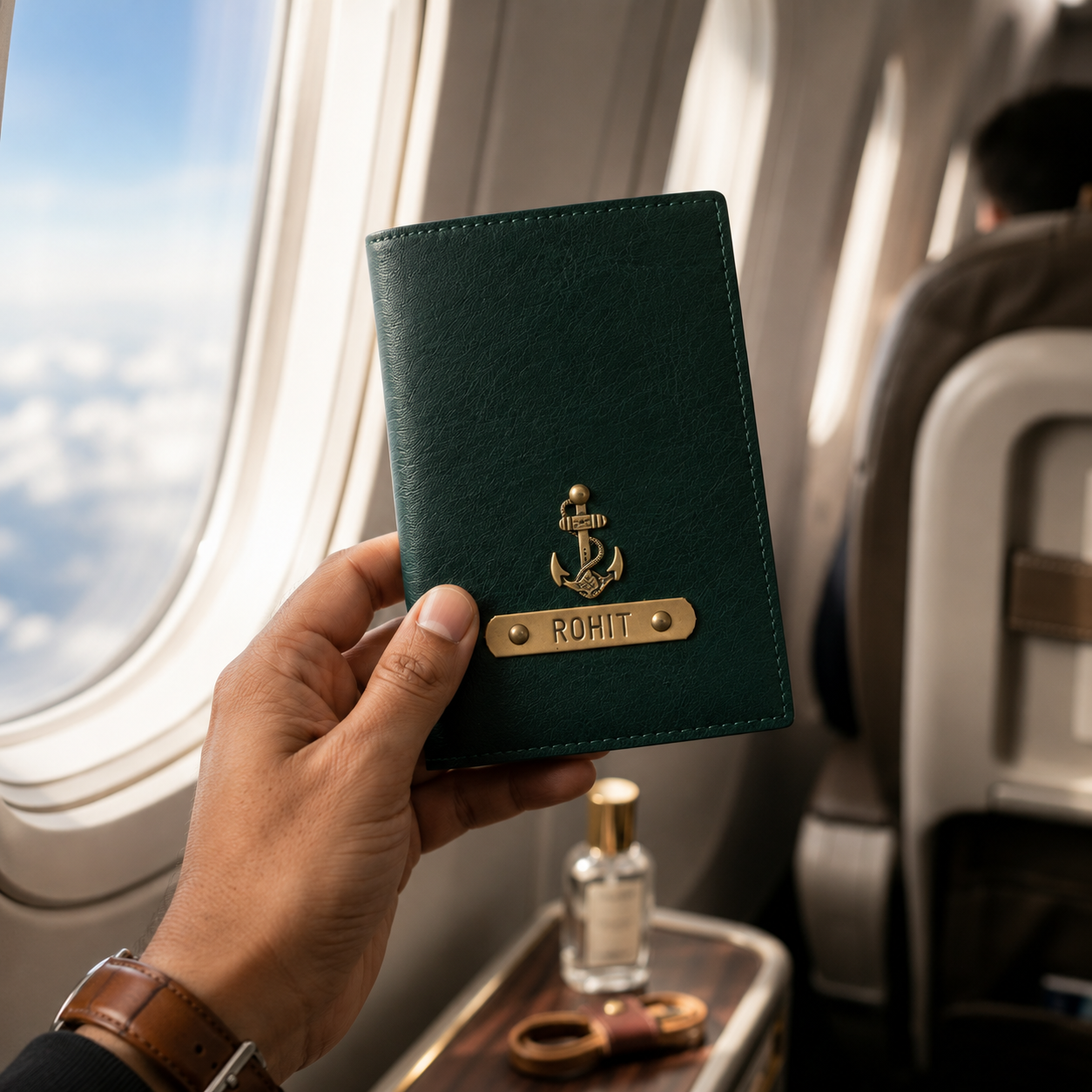 PERSONALIZED  Passport Cover- FOREST GREEN