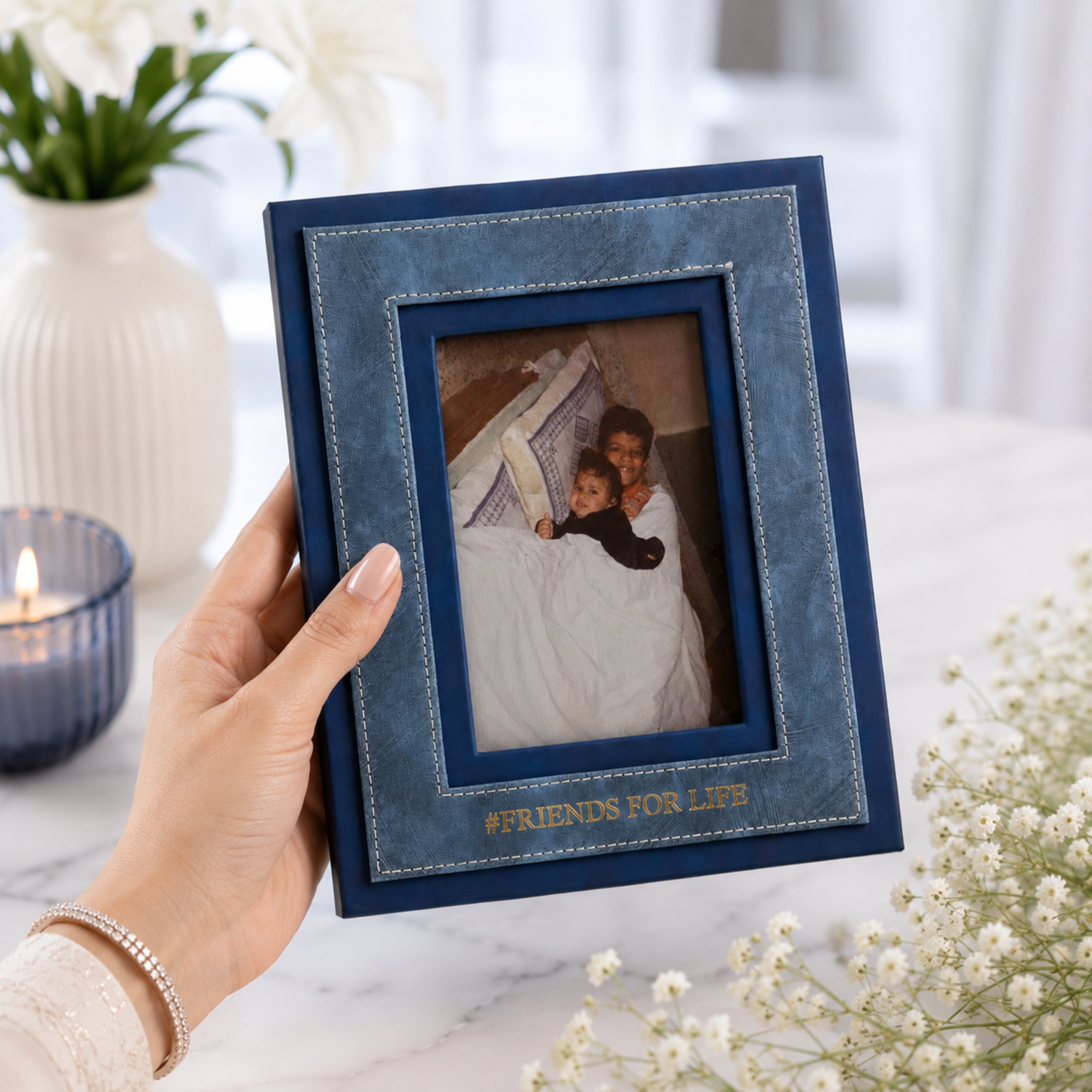 Personalised Photo Frame - Blue