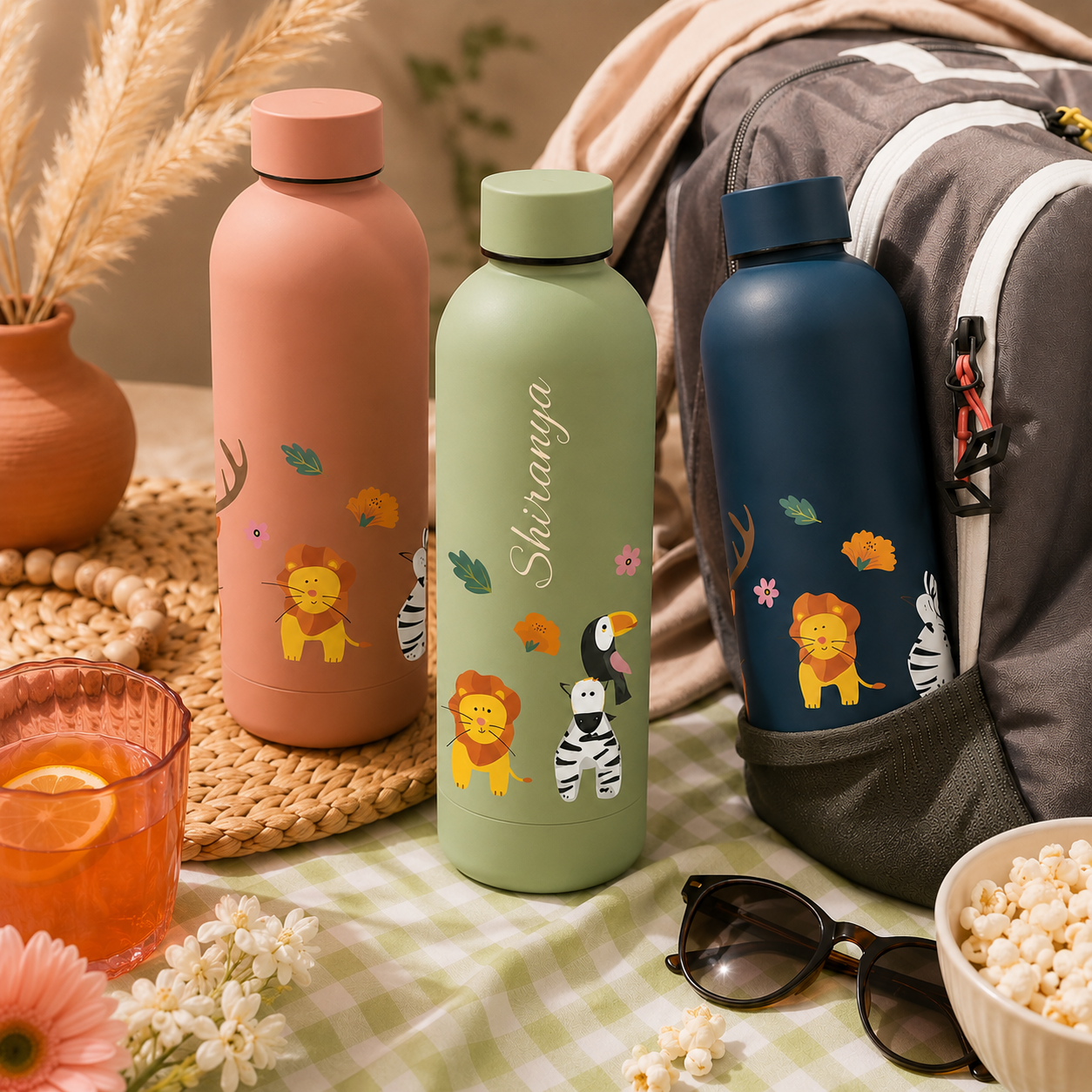 Quench - Personalised Water Bottle - Zoo Kingdom