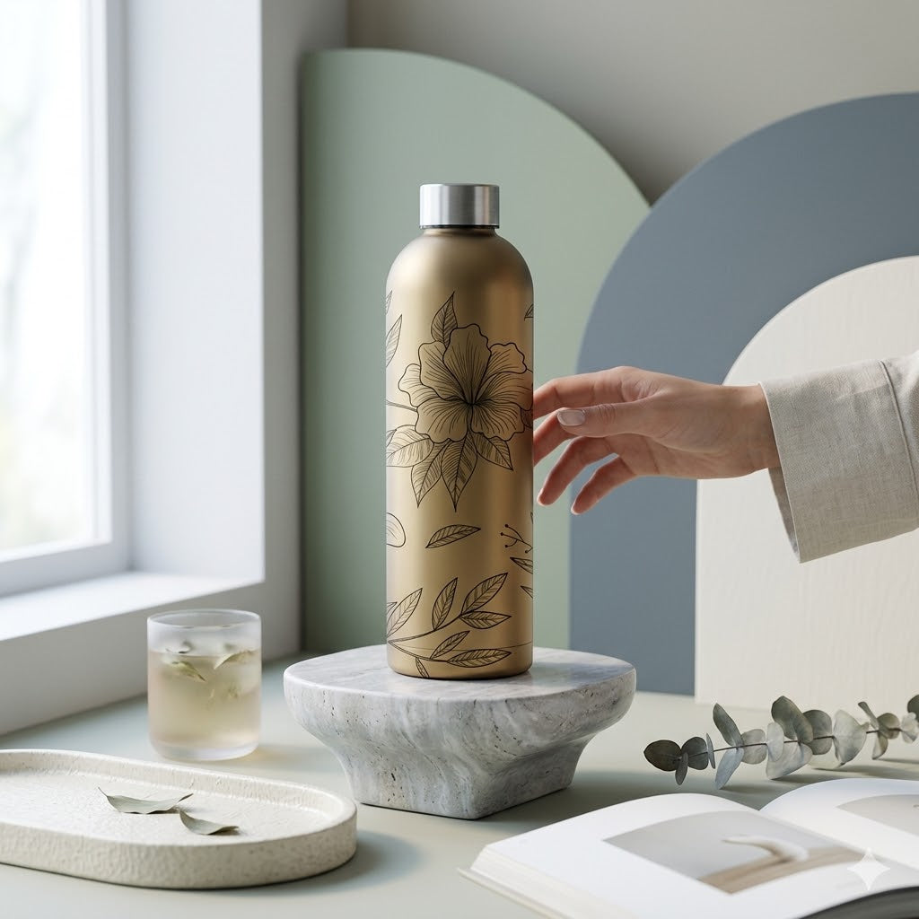 Quench Insulated Water Bottle - Hibiscus