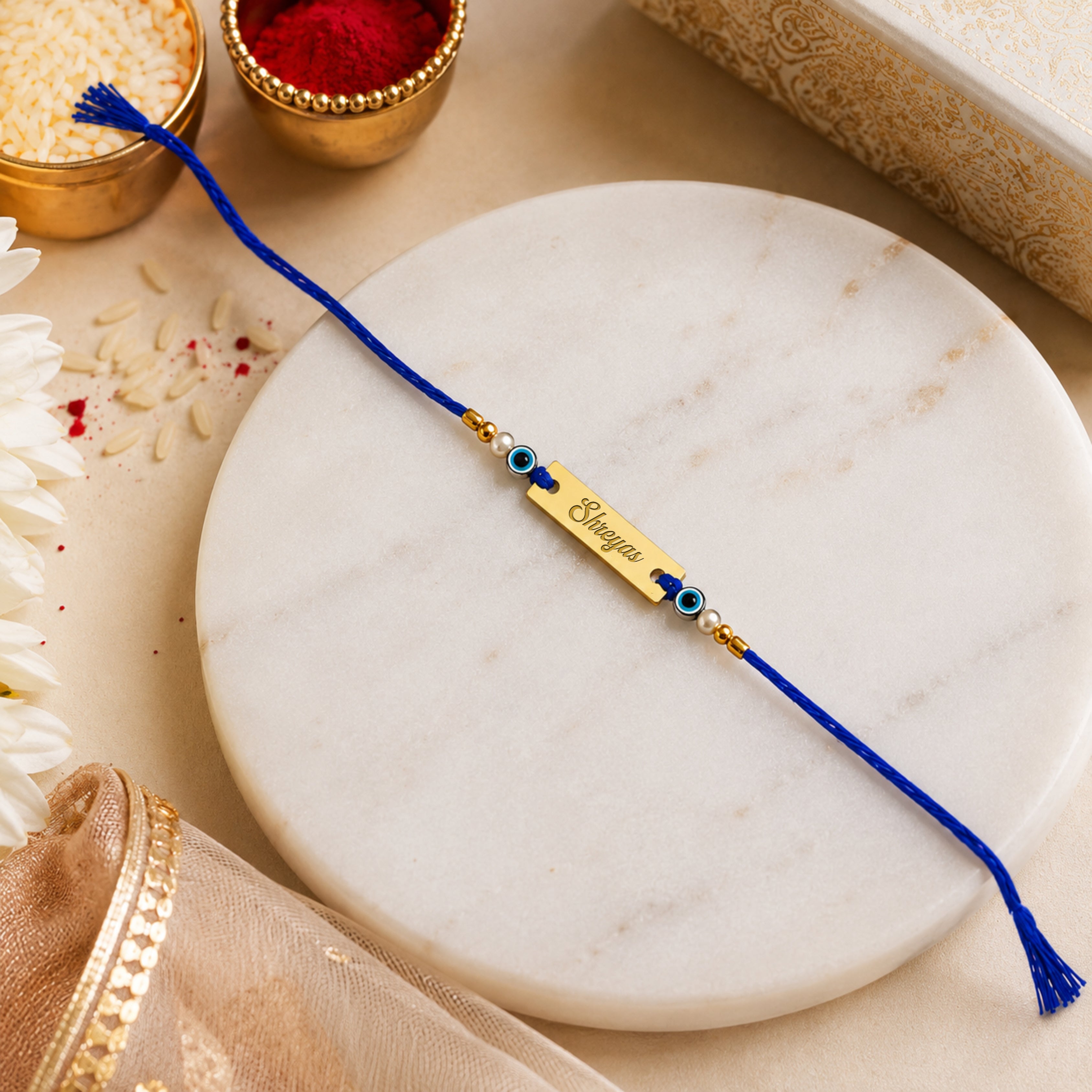 Personalised Engraved Rakhi- Evil Eye