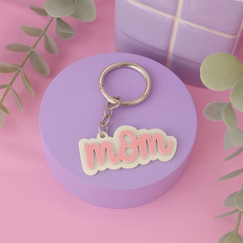 Mom - Acrylic Keychain | Gift for Mom