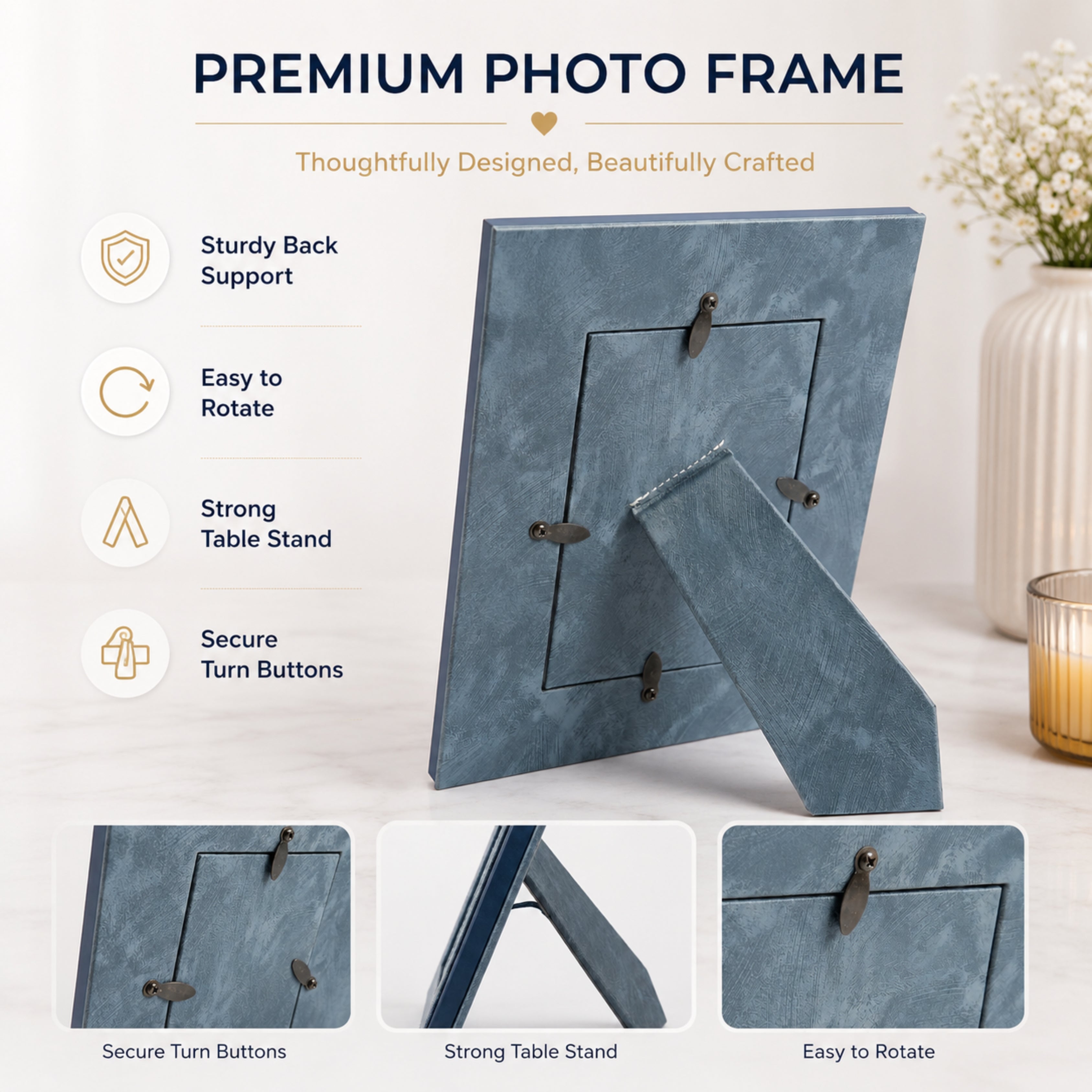 Personalised Photo Frame - Blue