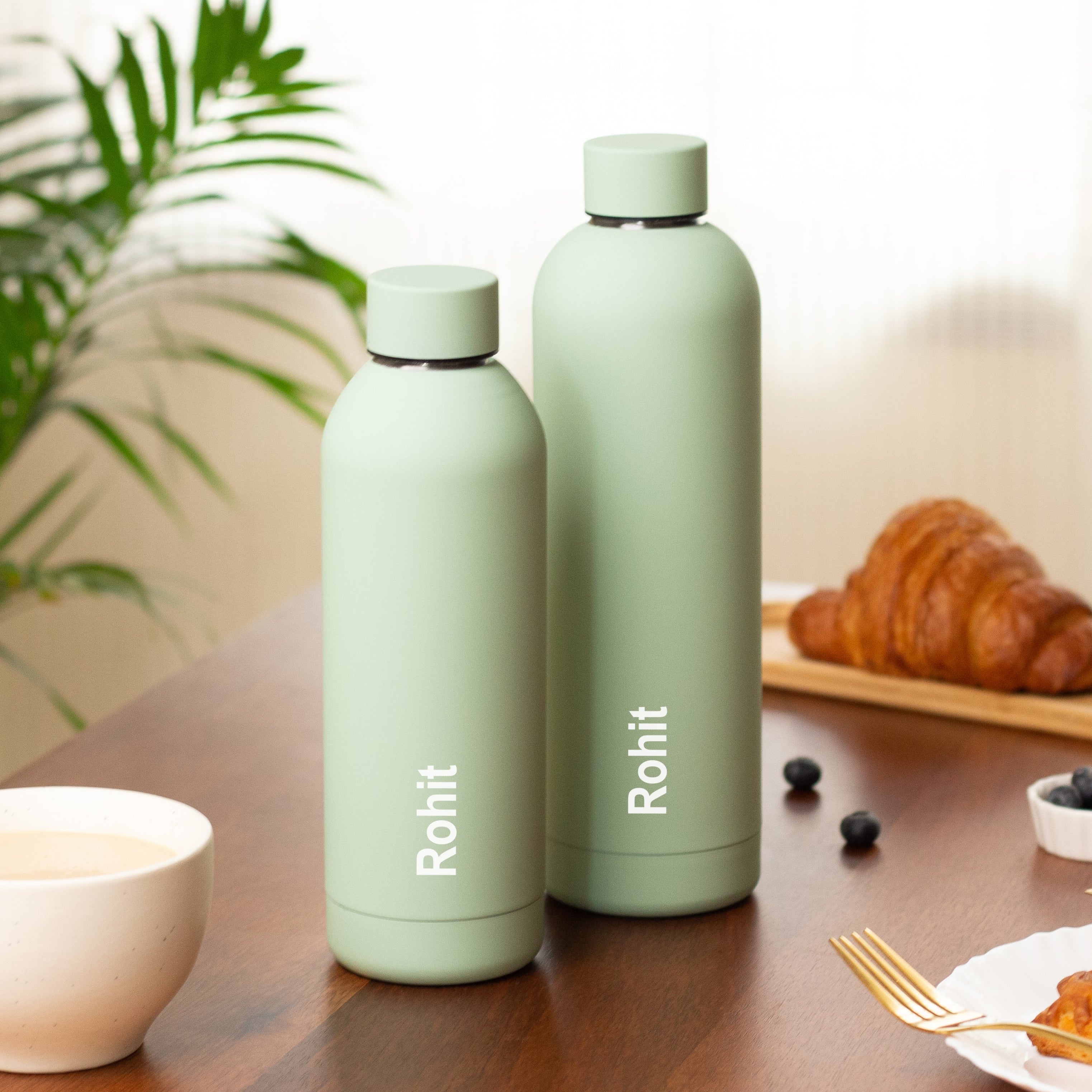 Quench - Personalised Water Bottle - Sage Green